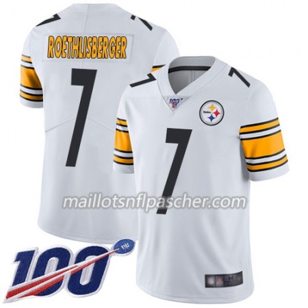 Maillot Pittsburgh Steelers Ben Roethlisberger 7 Nike Blanc 100th - Homme